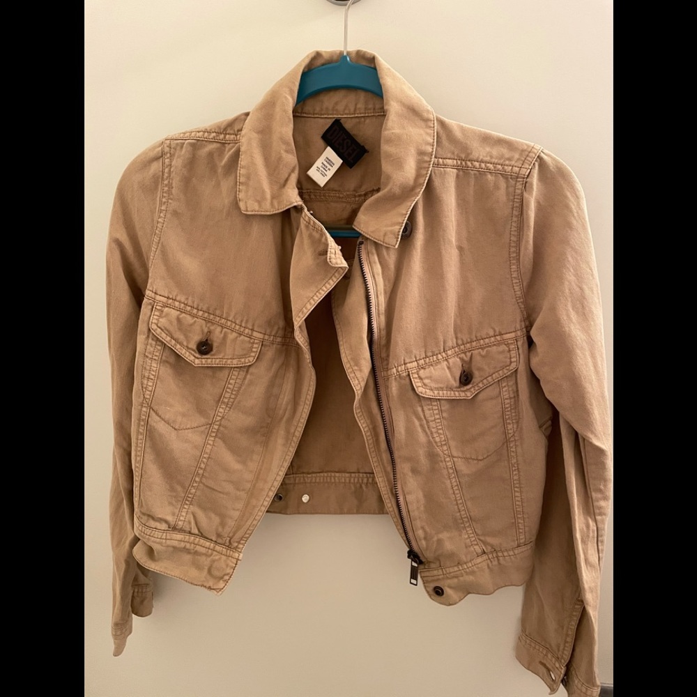 Cropped utility jacket